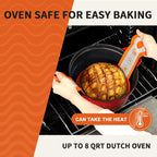 Cook's Aid 2 Pcs Silicone Bread Sling for Dutch Oven, Non-Stick Bread Baking Mat Set, Reusable Sourdough Bread Sling with Long Handles for Easier Transfer for Dough