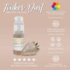 Bakell - Antique Rose Gold Tinker Dust (4g, 1x Mini Spray Pump) Edible Glitter for Food, Desserts, and Beverages!