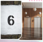 5 Inch Number Stencils 0-9 Address Number Stencil Reusable Number Stencils Set Digital Stencils Templates for Cake Stencil Address Number Painting Stencils Templates