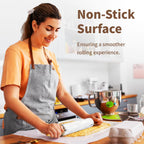 Marble Rolling Pin 18 Inch with Stand Heavy Duty, Weighted Baking Roller Pin for Making Pizza and Dough, Flour Tortillas, Pastry, Non-Stick Rolling Pin Stable and Anti-Slip, Dishwasher Safe