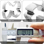 6Pcs Bowknot Cookie Cutters Coquette Bow Shape Cookie Cutting Molds Biscuit Cutters for Women Birthday Wedding Baby Shower DIY Craft Baking Supplies