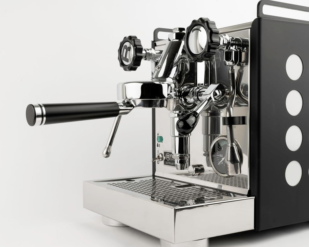 LILQ 58mm Bottomless Naked 2 Ears Portafilter Compatible with E61 Grouphead Machines– Includes 18–20g Basket (Aluminum Flat, 58mm For E61)