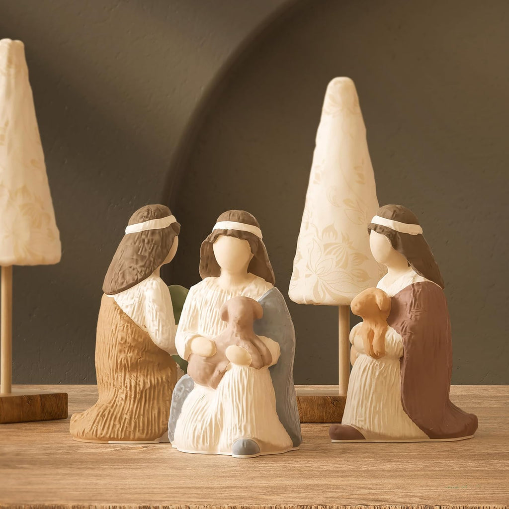 Nativity Mold Nativity Scene Mold Jesus Mold Maria Candle Mold Angel Mold Resin Casting Mold Resin Making Molds Silicone Mold for Candle Home Decorate Mold 3D Animal Mold Candle Making Mold