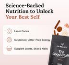 For Wellness The Good Stuff Focus – Mocha Coffee Booster | Nootropic Collagen Creamer with MCTs for Focus, Energy & Wellness | Non-Dairy, Keto-Friendly, 30 Servings