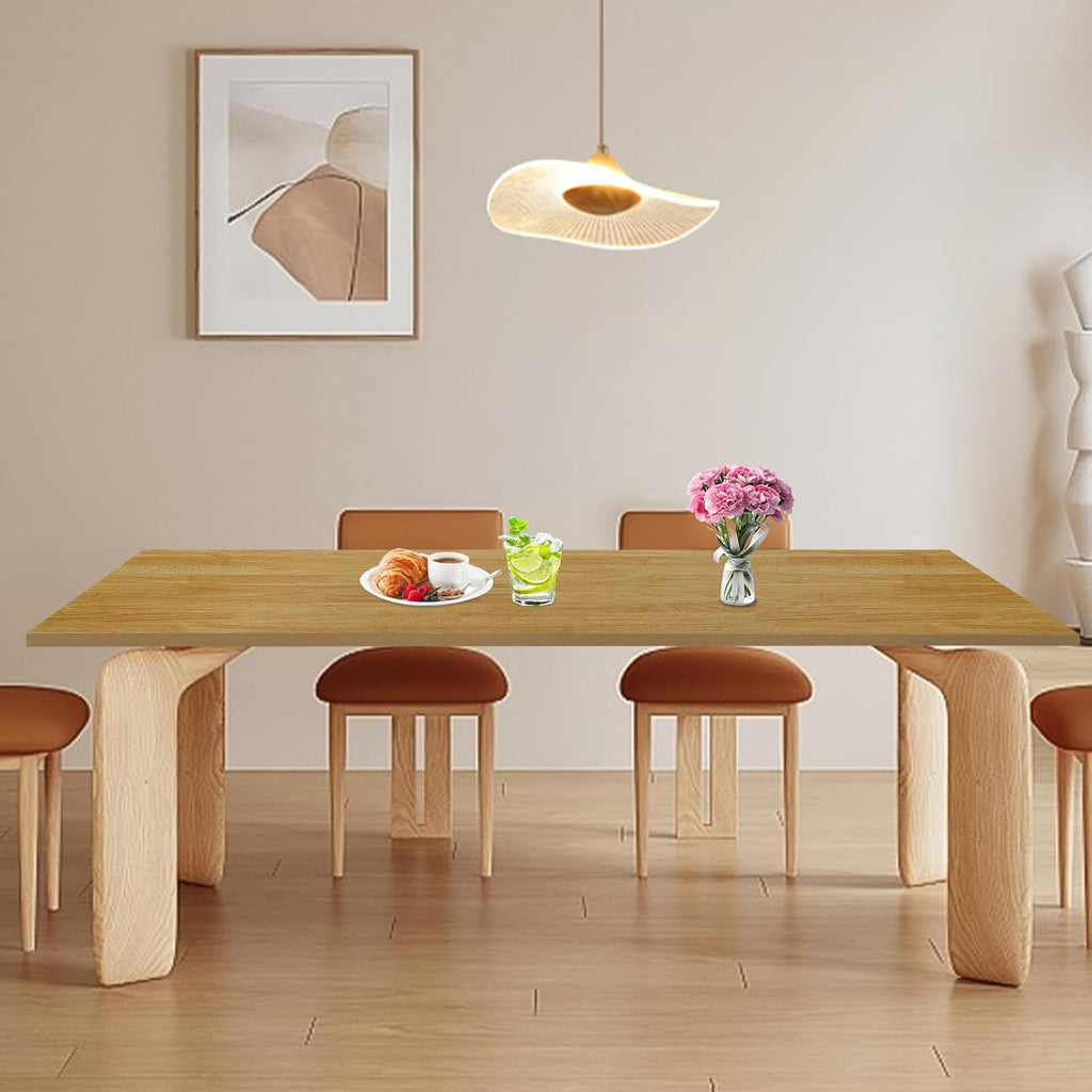 Butcher Block Countertop | 71x24in Wood Board Countertop | DIY Washer Dryer/Island/Kitchen Counter-top | countertop Cutting Board | 1102lbs Load Capacity | Wood Color | NO Base Legs, 1.38in Thick