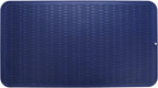 Silicone Dish Drying Mat for Multiple Usage,Easy clean,Eco-friendly,Heat-resistant Silicone Mat for Kitchen Counter or Sink,Refrigerator or Drawer Liner Navy Blue 4XL 32 inches x 18 inches