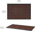 Rubber Rubber Bar Mat Set of 2 18"x12", Black – Durable, Non-Slip, Non-Toxic Spill & Drying Mats for Bars,Restaurants,Coffee Shops, Countertops & Tabletops Hairdressing Tool Protective pad.