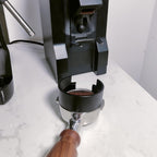 58mm Espresso Dosing Funnel, Lightweight Aluminum Espresso Funnel, 58mm Dosing Funnel, Replacement for Espresso Machine Portafilter (Black)