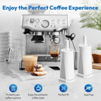 6 Pack Replacement Water Filter for Breville Espresso Machine Barista Pro BES878, Barista Touch Bes880, Oracle Touch BES990, Oracle BES980, Dual Boiler BES920 Bambino ClaroSwiss Sage, BES008WHT0NUC1