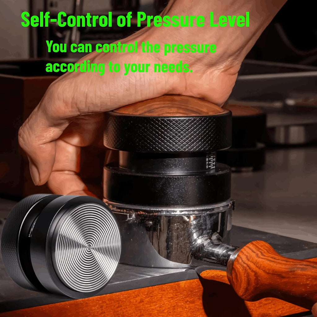 Espresso Tamper for 51mm Coffee Tamper with Spring Loaded Tamper,WDT Tool with Clear Memory Scale,Stainless Steel Tamper for Espresso Machine Accessories,for Home,Office & Coffee Bar