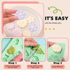 KALAIEN Flower Silicone Molds,Rose Flower Chocolate Mold Daisy Silicone Mold for Crafts,2 Pcs Rose Silicone Mold Fondant Molds for Cake Decorating