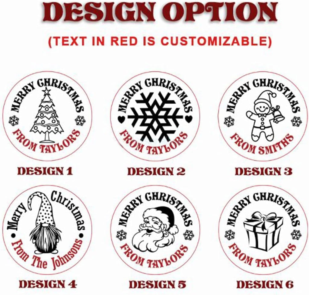 2025 Personalized Christmas Cookie Stamp Unique 3D Embossed Design Fun Tool for Baking Art (D)