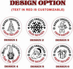 2025 Personalized Christmas Cookie Stamp Unique 3D Embossed Design Fun Tool for Baking Art (D)