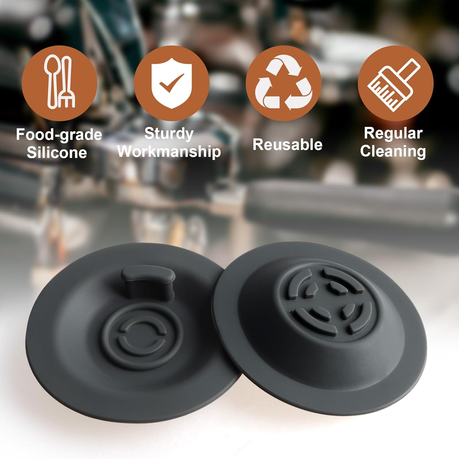 2 Pack Espresso Backflush Cleaning Disc 54mm for Breville Espresso Machines - Compatible with BES870XL/ BES878BSS/ BES880/ BES840XL/ BES810BSS & More, Works with Cleaning Tablets