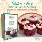 Heartland Gourmet Gluten Free Red Velvet Cupcake Mix - Rich and Decadent - Certified Gluten Free Ingredients - All Purpose - Safe for Celiac Diet - 2022 - Pack of 1
