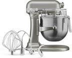 KitchenAid KSMC895CU 8-Quart Commercial Countertop Mixer with Bowl Guard, 10-Speed, Gear-Driven, Contour Silver