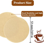 800 Count Espresso Coffee Filters, 51 mm Unbleached Round Coffee Paper Filter for Espresso Machine, Disposable Coffee Filter Compatible with Espresso Coffee Maker