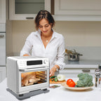 Appliance Slider 360° Rolling Tray for Coffee Maker- Bamboo Coffee Pot Slider Tray for Countertop Rotation Sliding Tray with Wheels, Appliances Mat Easily from Under the Cabinet, Gray (15.7"×13")