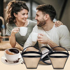 Reusable Coffee Filters Suitable for Ninja Coffee Maker, 3Pcs Cone Coffee Filters 4, Which Can Be Used to Replace the Cuisinart Coffee Maker Filter 4