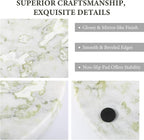 Koville African Natural Marble Cutting Board for Kitchen, 11inch Round Hand Crafted Marble Slab for Cheese, Charcuterie, Pastry Board - Wedding Gift, House Warming Gift