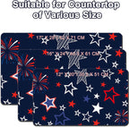 Dish Drying Mat 16" X 24", Super Absorbent & Cuttable Coffee Mats for Countertop, Kitchen Counter Mat Fits Under Coffee Maker or Machine, Hide Stain Drying Pad for Dish Drying Rack, B Stars Freworks