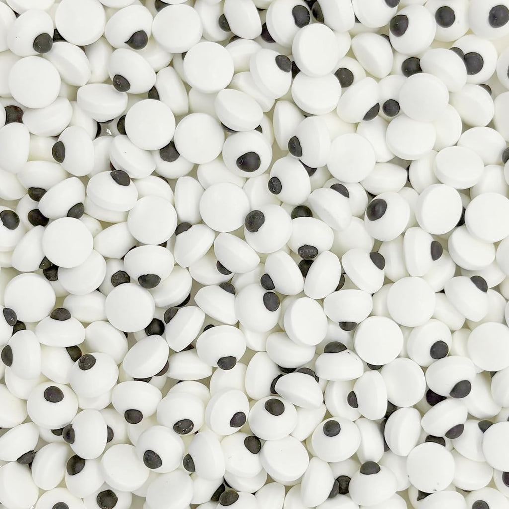 Dynastang 10mm Small Eyes Sprinkles Halloween Edible Eyes Cake Decoration Cupcake Toppers Cookie Decorating Perfect for Cakes, Cupcakes, Desserts Toppings 3OZ