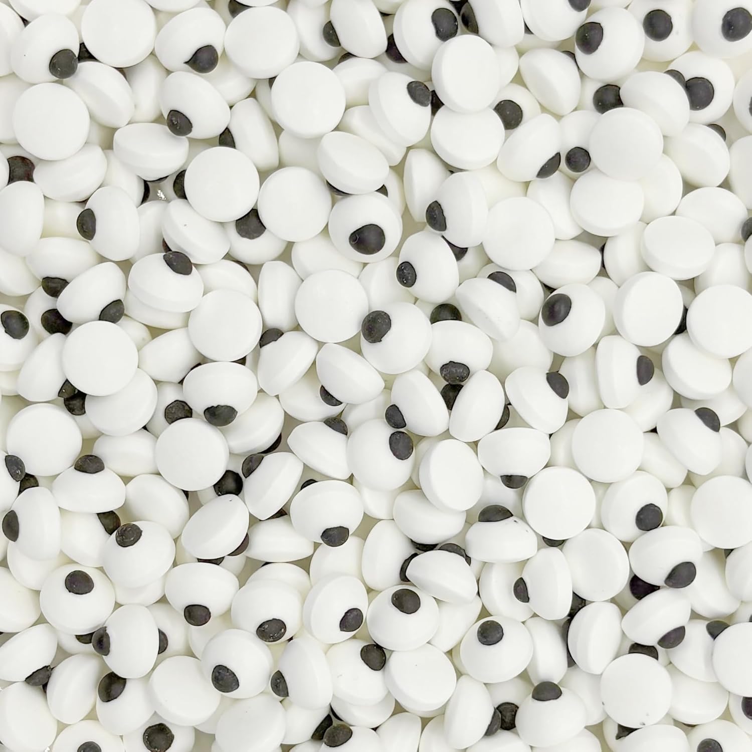 Dynastang 10mm Small Eyes Sprinkles Halloween Edible Eyes Cake Decoration Cupcake Toppers Cookie Decorating Perfect for Cakes, Cupcakes, Desserts Toppings 3OZ