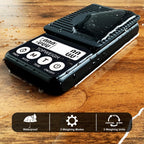 Waterproof Espresso Coffee Scale with Timer, 1000g by 0.1g, Barista Weighing Plate, RDT Tool Set, Cleaning Brushes & Batteries Included