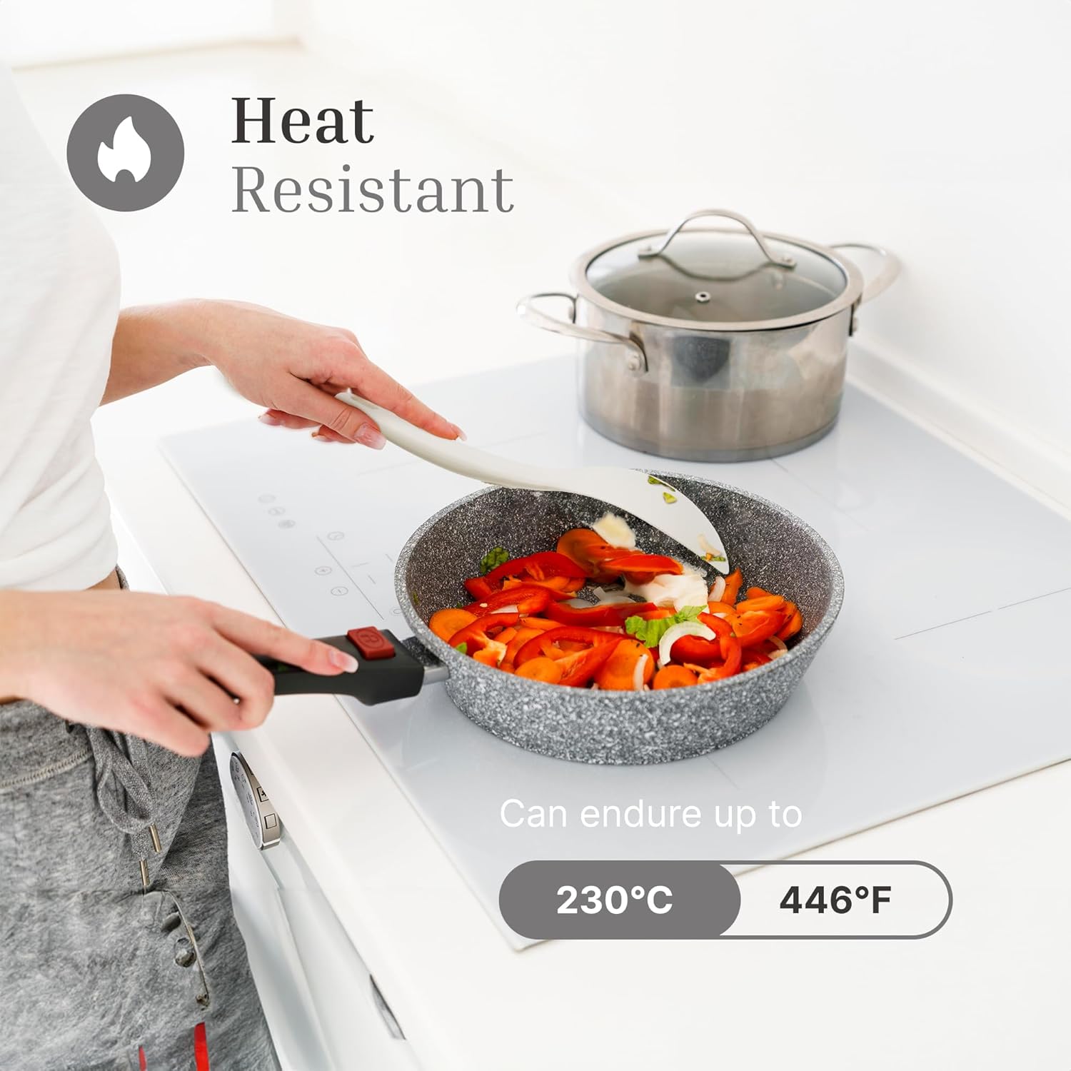 3 Pcs Colorful Silicone Rice Paddle, Heat Resistant Non-Stick Rice Spoon Spatula with Comfortable Handle for Cooking and Serving Mashed Potatoes, Scrambled Eggs, Sticky Bread Pudding