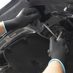 Kebada Safety Work Gloves, 12 Pairs Work Gloves with Grip, PU Coated Grip Gloves for Warehouse, Construction, Gardening and Mechanics, Black, Medium