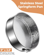 Kootek Cake Pan, Nonstick Springform Pan with Removable Bottom, 9 Inch Round Cheesecake Cake Baking Pans