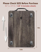 Appliance Slider, Sliding Tray for Coffee Maker, Coffee Pot Slider for Countertop, Kitchen Appliance Rolling Tray with Rubber Wheels, Medium - Long, Deep Gray (9.5” X 13”)