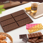 Set of Chocolate Bar Mold, Chocolate Molds Silicone, Food Grade Dubai Chocolate Bar Mold, Candy Molds for Praline Candy (B)