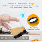 Plastic Jars with Lids 8 oz & 14 oz 24Pcs Clear Plastic Slime Storage Jars Containers with Airtight Leak Proof Black Screw On Lids Cylinder Clear Round Jar Food Grade Durable Jar