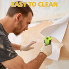 DIYSELF 1 Pack Razor Blade Scraper with 15 Extra Blades, Scraper Tool for Cleaning Window, Paint, Cooktop, Oven, Glass Stove Top Scraper, Razor Scraper with Buit-In Blade Storage (Green)