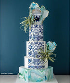 Cake Stencil for Buttercream Cake, Royal Icing, Ganache, Painting, Art and Crafts (Loretta)