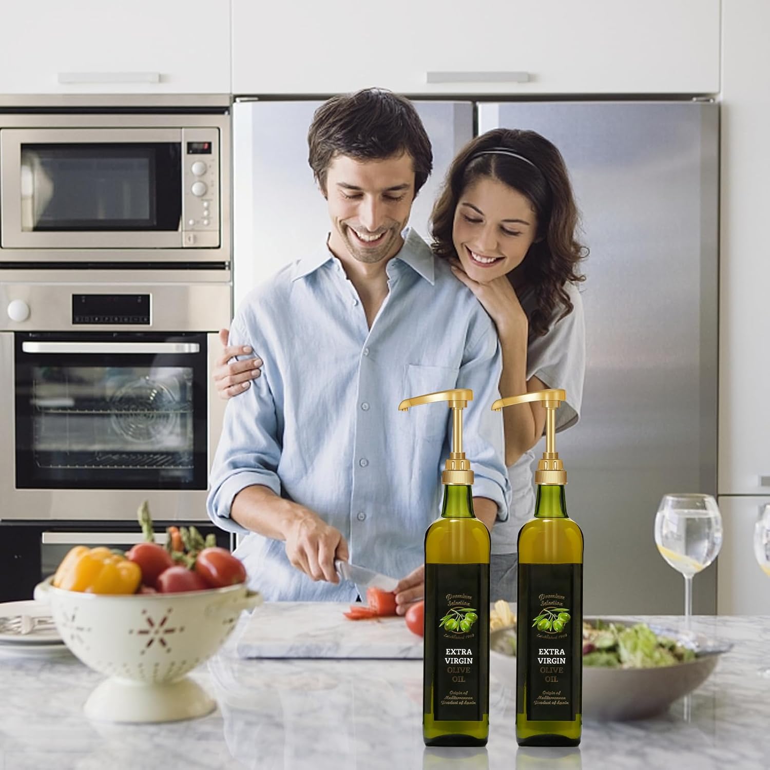 VOISEN Coffee Syrup Pumps, Syrup Pump, 26 Pack Gold Skinny Syrup Pump for 750ml 25.4oz Syrup Bottle, Syrup Pump Dispenser for Kitchen Dinning Coffee Bar Drinking Mixes,Davinci,Jordans