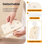 1 Pcs Cake Smoother Scraper, Cake Decorating Supplies, Food-Grade Transparent Flexible PE Plastic Cake Scraper‌ - Designed for bread and cake decoration (4 pcs Scrapers Included, Non-Installable)