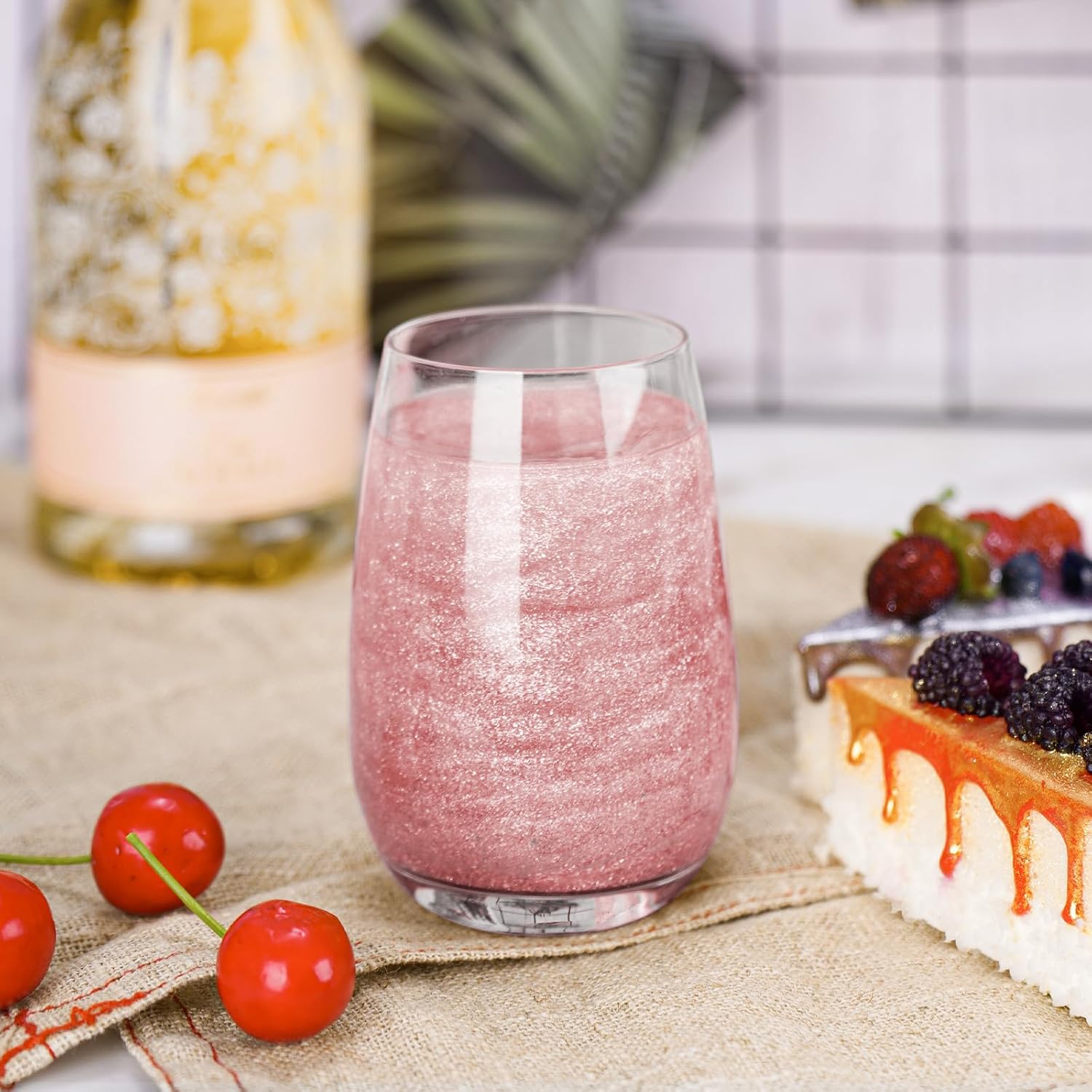 NiHome Edible Food-Grade Glimmer Powder Glitter Luster Dust Metallic Food Decorating Sprinkle Glimmery Dust for Drink Wine Beverage Cake Candy Dessert Bakery Restaurant Vegan (0.18oz/5g, Girl Pink)