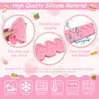 Baroque Embossed Cake Decorating Mold 3pcs, Lace Fondant Silicone Molds for Chocolate Candy Mousse Butter Biscuit Marzipan Sugar Craft Cake Border Cupcake Topper Dessert Display Resin Gypsum Clay