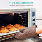 U-Taste 446ºF Heat Resistant Macaron Silicone Baking Mat, Non Stick Reusable Cookies Pastry Sheet Liner with Edge Enhancement Circle Measurement (Half Sheets Size, Pack of 2, Aqua Sky)