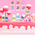 Gel Food Coloring - 4.5oz Vivid Food Coloring Gel for Baking, Cake Decorating, Cookie, Fondant, Macaron - Tasteless Concentrated Edible Food Color Dye for Icing, Slime, Drinks, DIY Crafts (Purple)