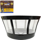 GoldTone Brand Reusable 8-12 Cup Basket Filter | Reusable Basket Coffee Filter Nylon Mesh fits Mr. Coffee, Black + Decker, Proctor Silex (1 Pack)