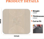 Boho Dish Drying Mat - Bohemian Dish Drying Mat For Kitchen Counter,Coffee Bar Mat,Coffee Maker Mat For Countertops,Dish Rack Drainer Mat,Western kitchen Decor 16x17.5 Inch