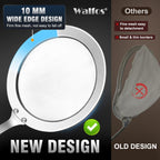 Walfos Skimmer Spoon,304 Stainless Steel Fine Mesh Strainer,Foam Strainer Oil Filter,Ultra Fine Mesh Strainer Perfect For Separation Of The Floating Foam,Fat,Set fo 2