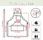 5 Pack Kitchen Apron, Work Apron, Canvas, Multiple Pockets, Gardening, Painting, BBQ, Artist, Carpenter, Sizes M to XXL, White