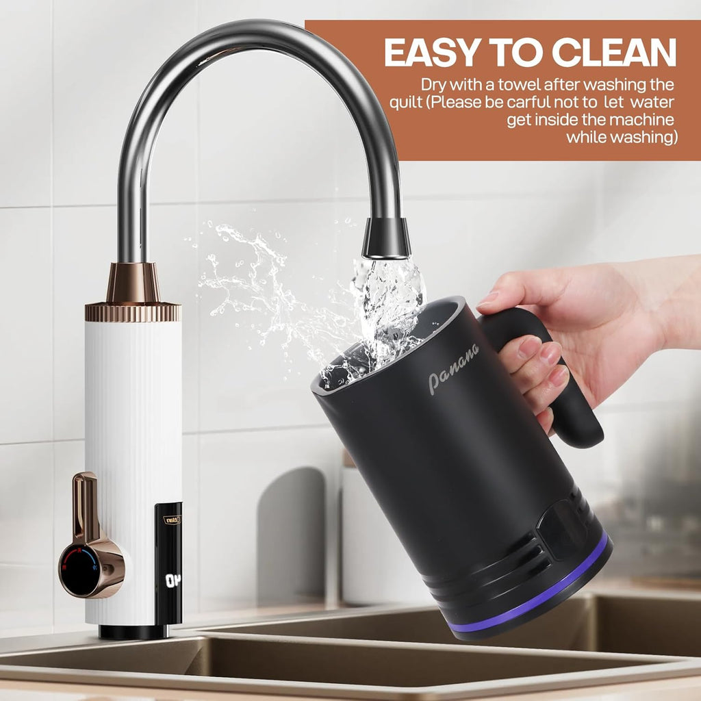 Electric Milk Frother, 4 in 1 Milk Steamer, 14.5oz/430ml Automatic Warm and Cold Foam Maker for Coffee,Latte, Cappuccino, Macchiato, Hot Chocolate (Black)