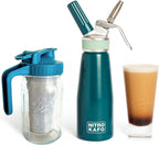 Premium 0.5L Nitro Coffee Maker, Aluminum Nitro Cold Brew Coffee Maker with Special Nitro Diffuser Nozzle & Cold Brew Pitcher for Making Nitro Cold Brew, 1 Pint/0.5L