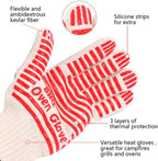 CZSYZCZS Extreme Heat Resistant Oven Gloves - 932F - Cooking Gloves for BBQ, Grilling, Baking,Cutting, Smoker Fireplace