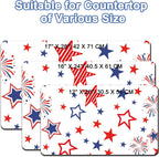 Dish Drying Mat 16" X 24", Super Absorbent & Cuttable Coffee Mats for Countertop, Kitchen Counter Mat Fits Under Coffee Maker or Machine, Hide Stain Drying Pad for Dish Drying Rack, W Stars Freworks